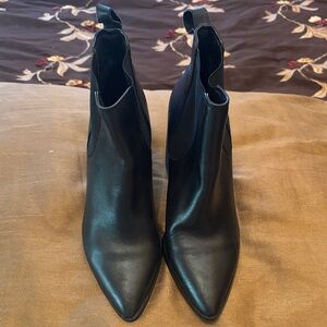 Steve Madden Black Ankle Booties